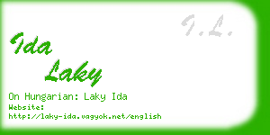 ida laky business card